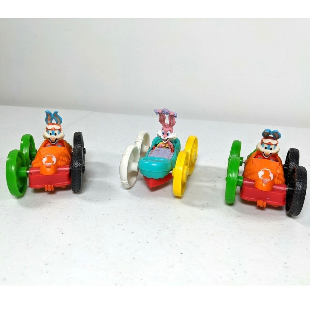 Vintage Tiny Toon Adventures Flip Cars Lot Babs Buster Bunny Plucky Duck 1990s